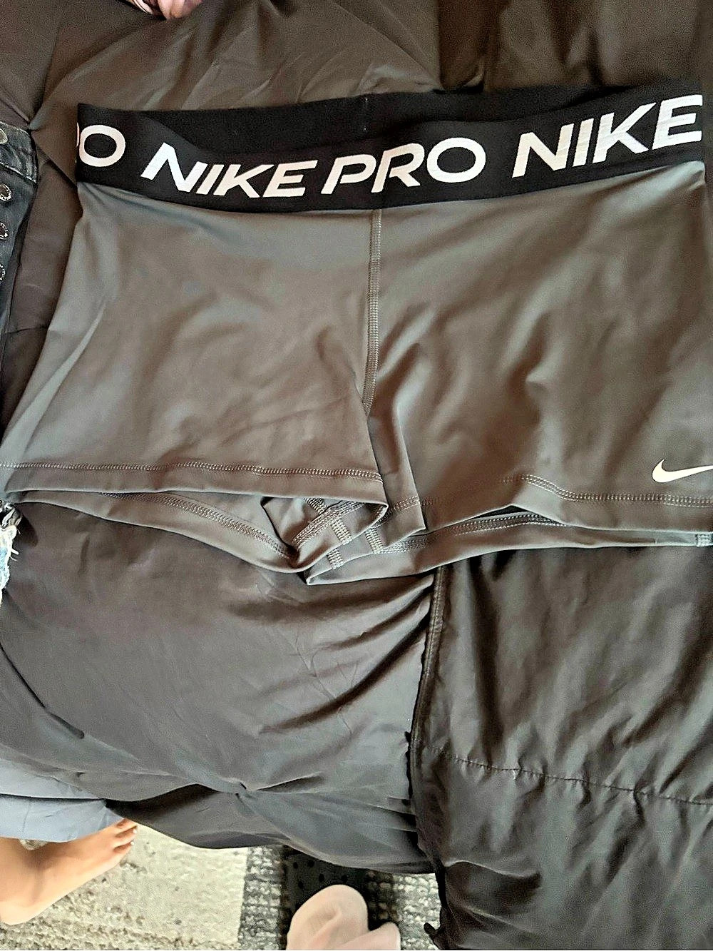 Nike Pro Athletic Shorts in Gray - Picture 2 of 2